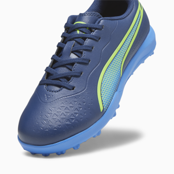 Botines de futsal Puma KING MATCH TT para niños, Persian Blue-Pro Green-Ultra Blue, large-ARG