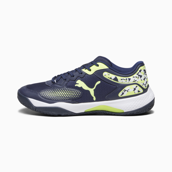 Solarcourt RCT Padel Shoes, PUMA Navy-Fast Yellow-Puma White, large-ZAF