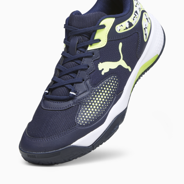Solarcourt RCT Padel Shoes, PUMA Navy-Fast Yellow-Puma White, large-ZAF