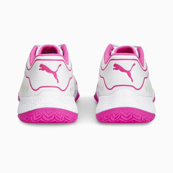Solarsmash RCT Padel Shoes, PUMA White-Ravish-Fast Yellow, large-ZAF