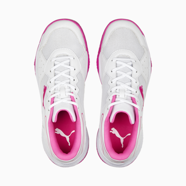 Solarsmash RCT Padel Shoes, PUMA White-Ravish-Fast Yellow, large-ZAF