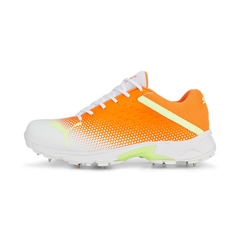 Puma orange cricket top shoes