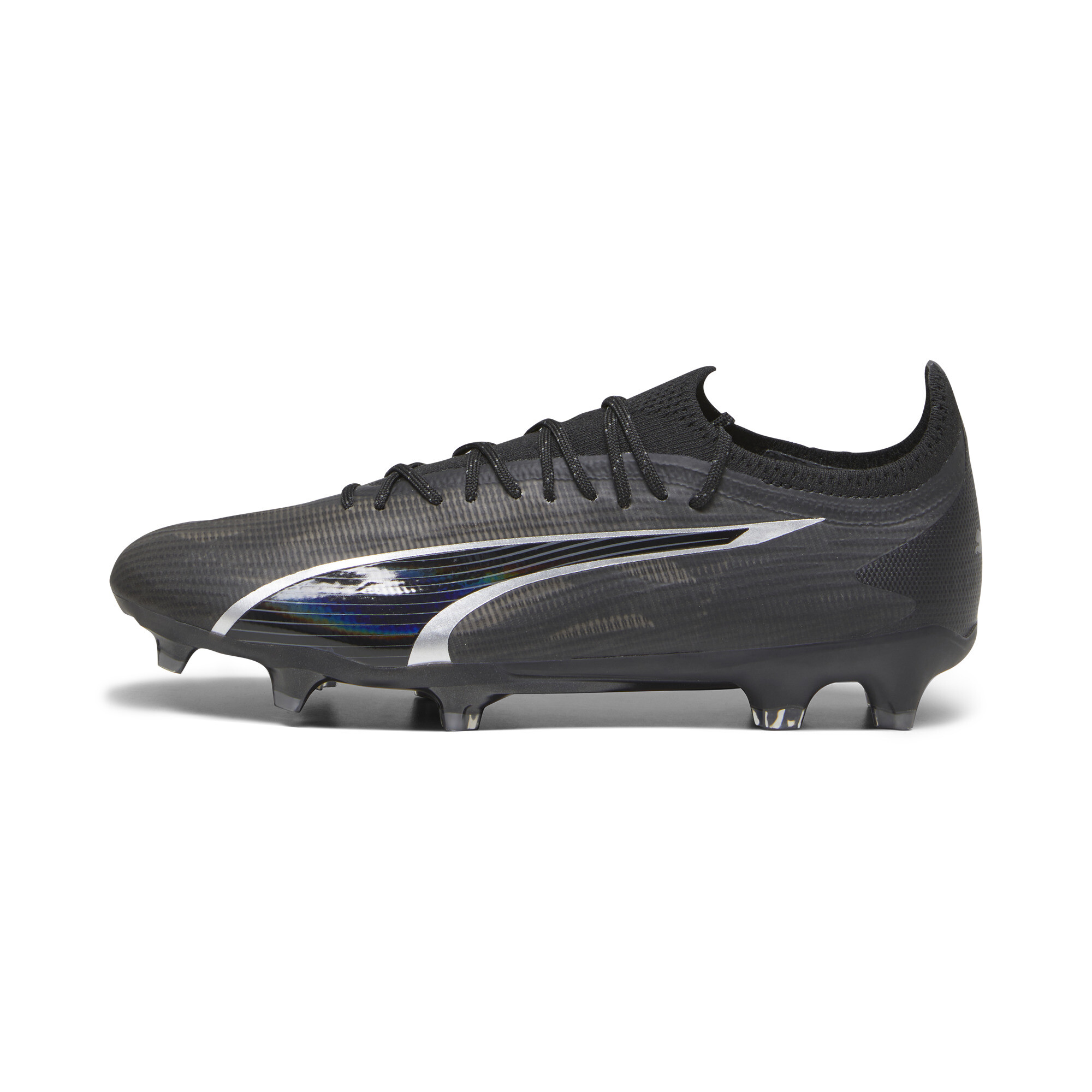 Men's PUMA ULTRA ULTIMATE FG/AG Football Boots In Black, Size EU 44