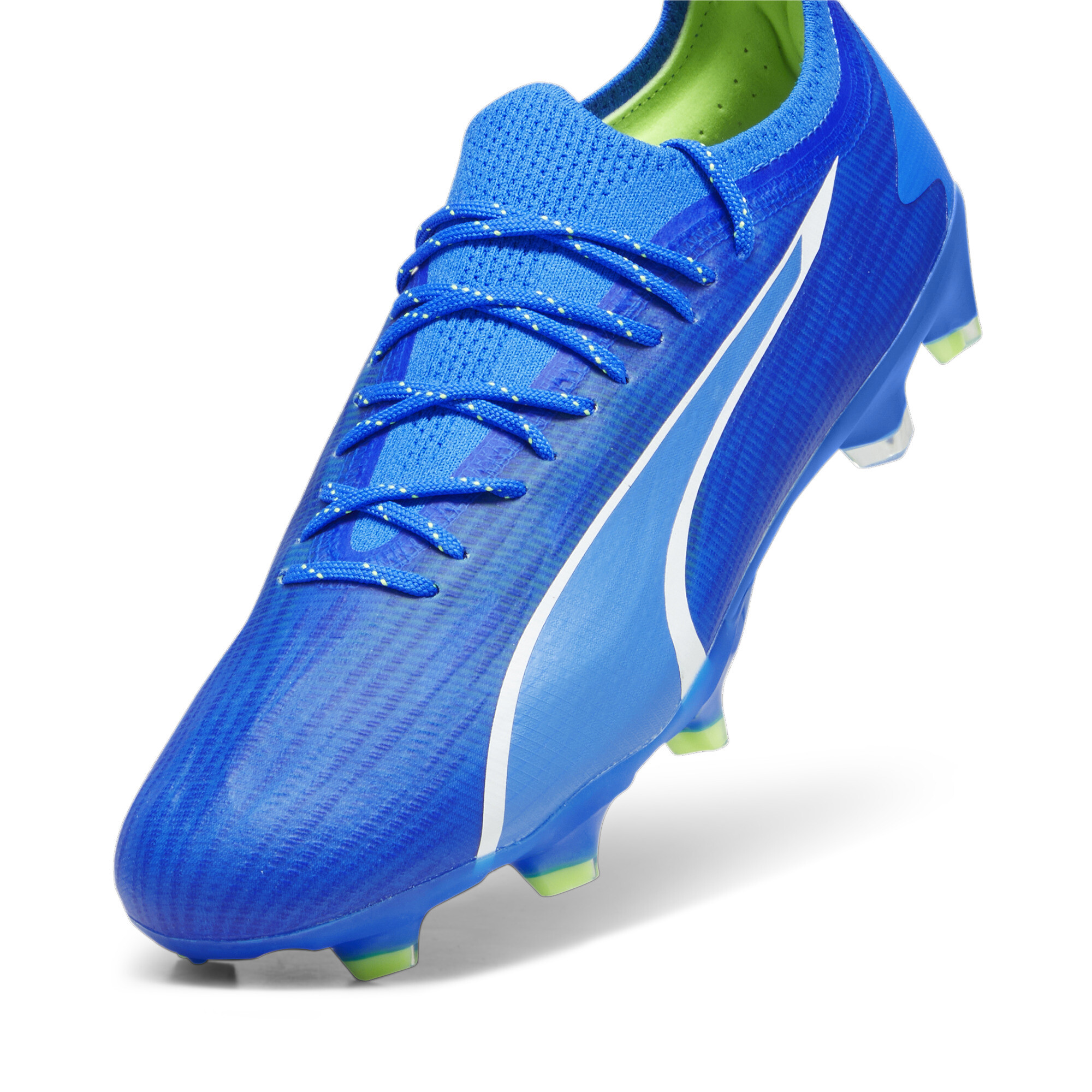 Men's PUMA ULTRA ULTIMATE FG/AG Football Boots In Blue, Size EU 40.5