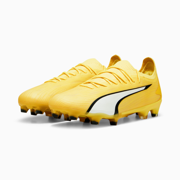 ULTRA ULTIMATE FG/AG Football Boots Unisex, Yellow Blaze-PUMA White-PUMA Black, large-ZAF