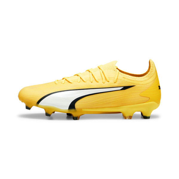 PUMA ULTRA ULTIMATE Firm Ground/Artificial Ground Men's Soccer Cleats Shoes in Yellow Blaze/White/Black - 107311_04
