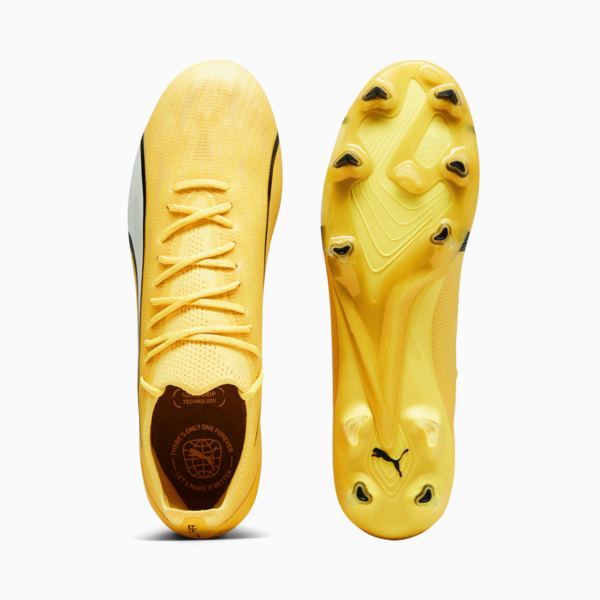 ULTRA ULTIMATE FG/AG Football Boots Unisex, Yellow Blaze-PUMA White-PUMA Black, large-ZAF