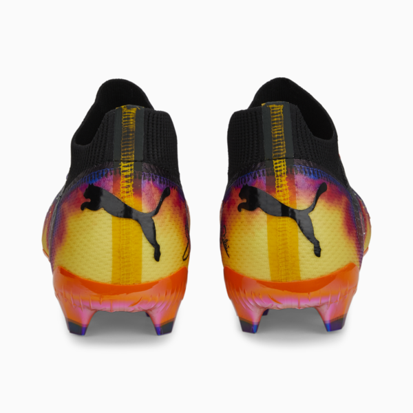 FUTURE ULTIMATE ELM FG/AG Football Boots Unisex, Team Violet-PUMA Black-Yellow Sizzle-Rickie Orange, large-ZAF