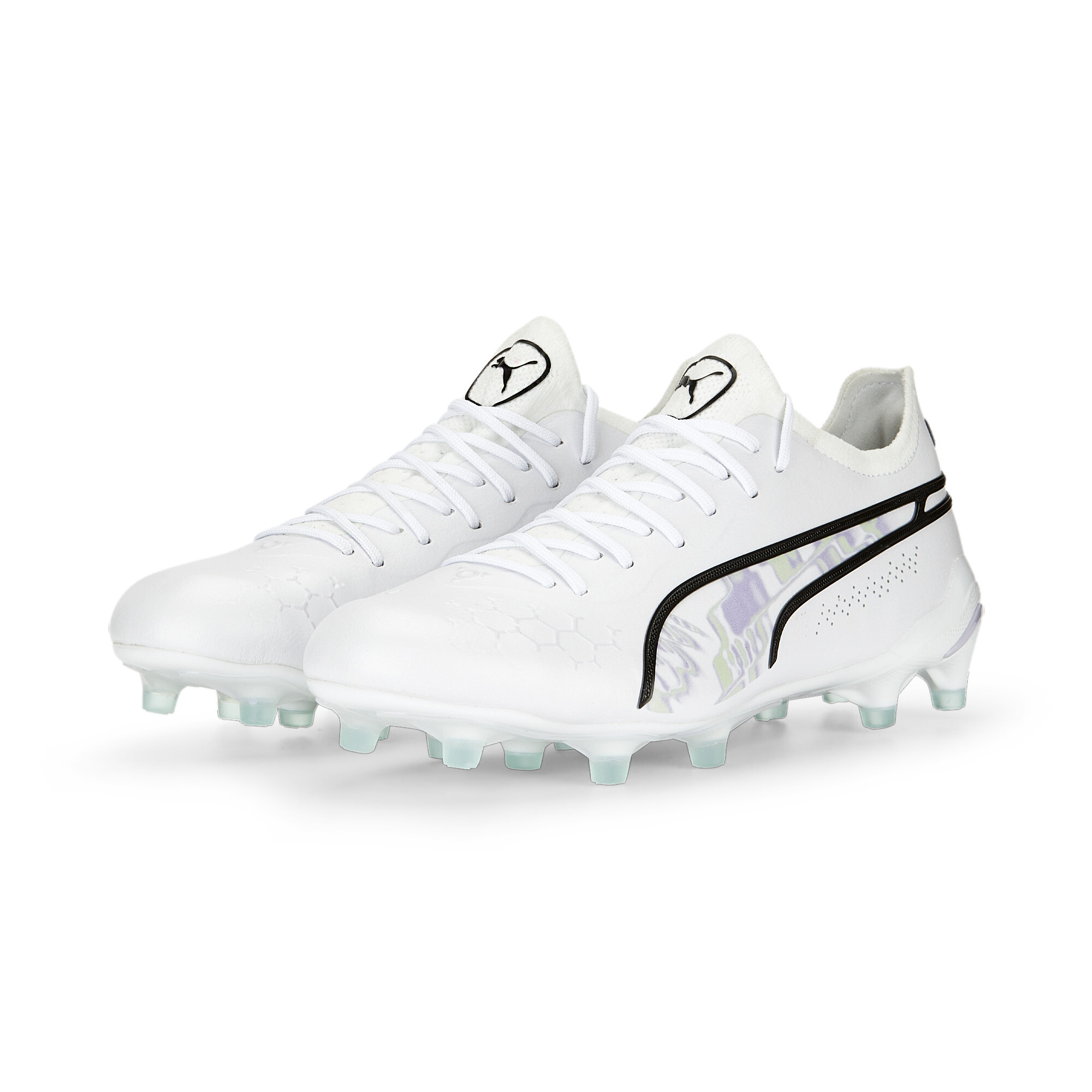 Women's Puma King Ultimate Brilliance FG/AG's Football Boots, White, Size 40.5, Shoes