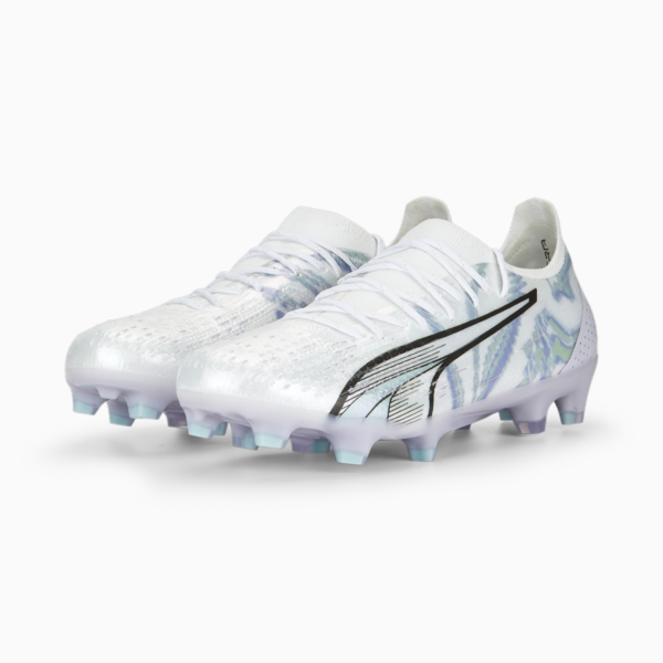 ULTRA ULTIMATE Brilliance FG/AG Football Boots Women, PUMA White-PUMA Black-Spring Lavender-Minty Burst, large-ZAF