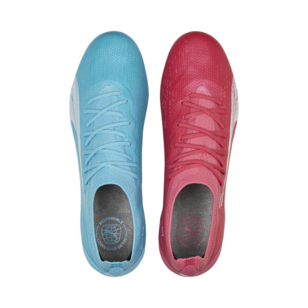 Puma football boots blue and pink cheap