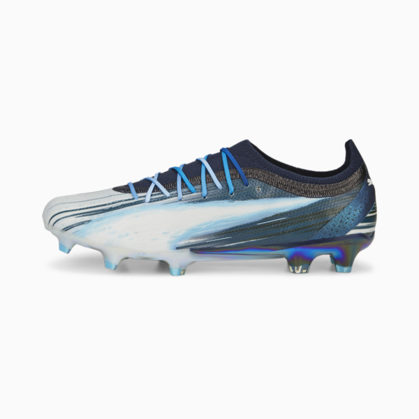 ULTRA ULTIMATE ELM FG/AG Football Boots Unisex, PUMA Navy-PUMA White-Bright Aqua, large-ZAF