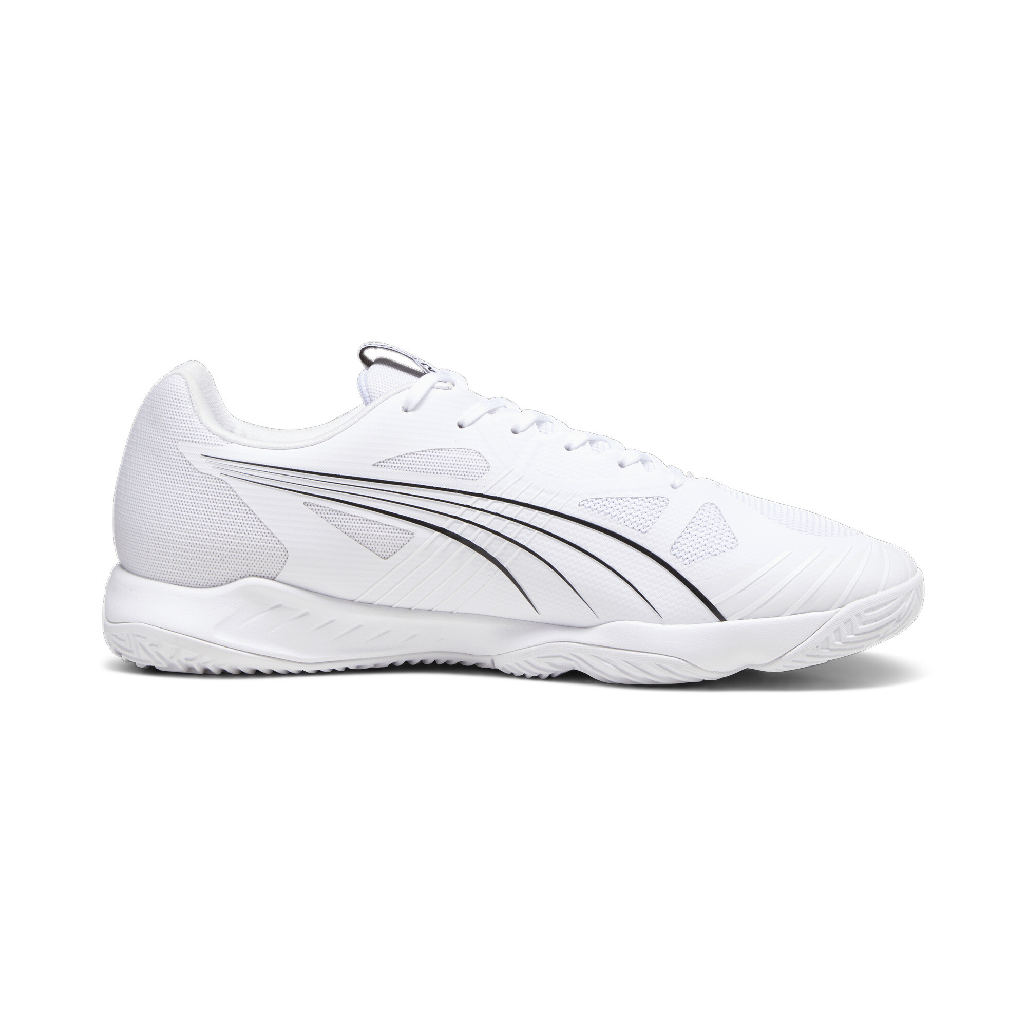 Men's Puma Attacourt Indoor Sports Shoes, White, Size 47, Shoes