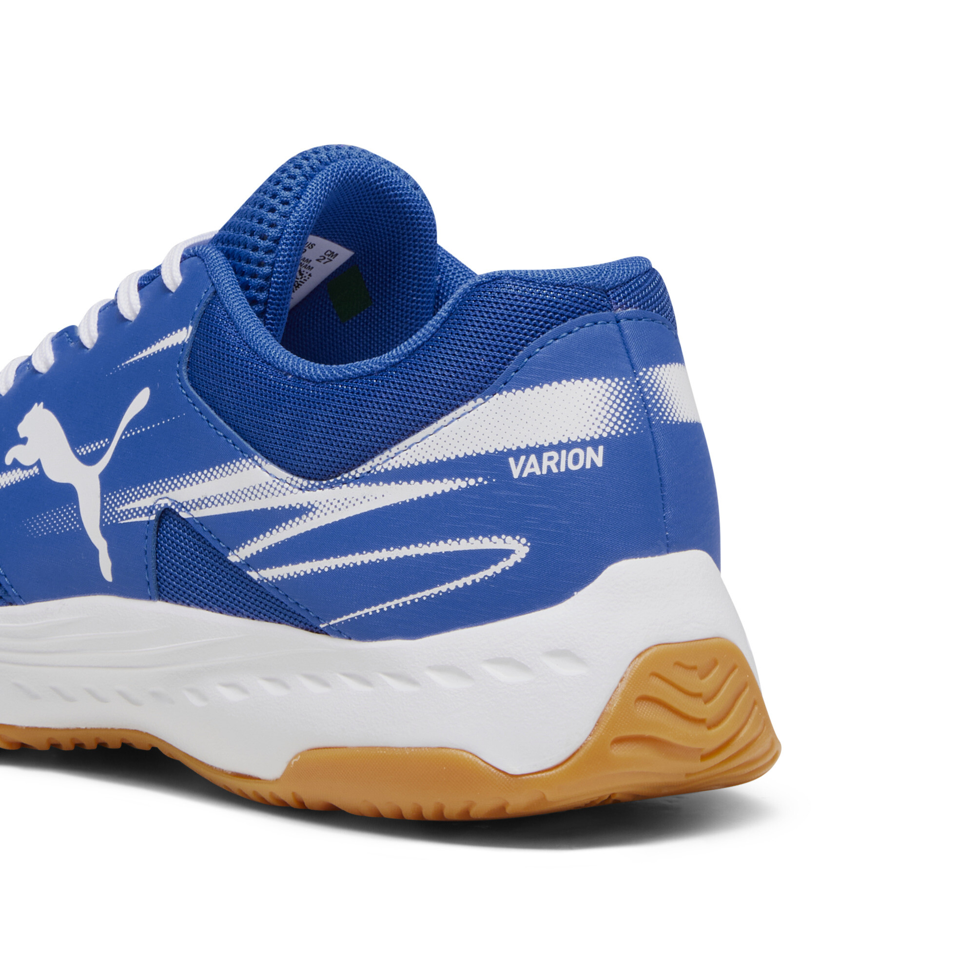 PUMA Varion II handbalschoenen, Blauw/Wit, Maat 37,5 thumbnail 5