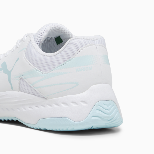 Varion II Handball Shoes, PUMA White-Light Aqua, large-ZAF