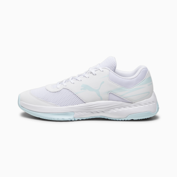 Varion II Handball Shoes, PUMA White-Light Aqua, large-ZAF