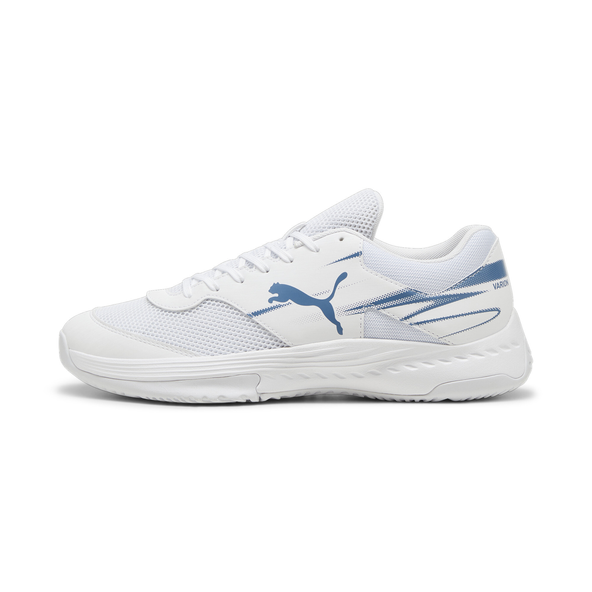 Puma Varion II Handballschuhe | Mit Colorful | White/Blue Horizon | Größe: 48