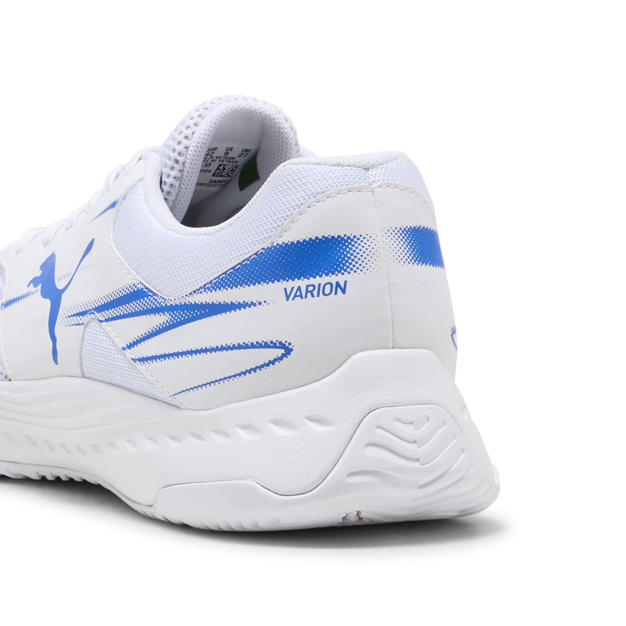 PUMA Varion II handbalschoenen, Blauw/Wit, Maat 36 thumbnail 5