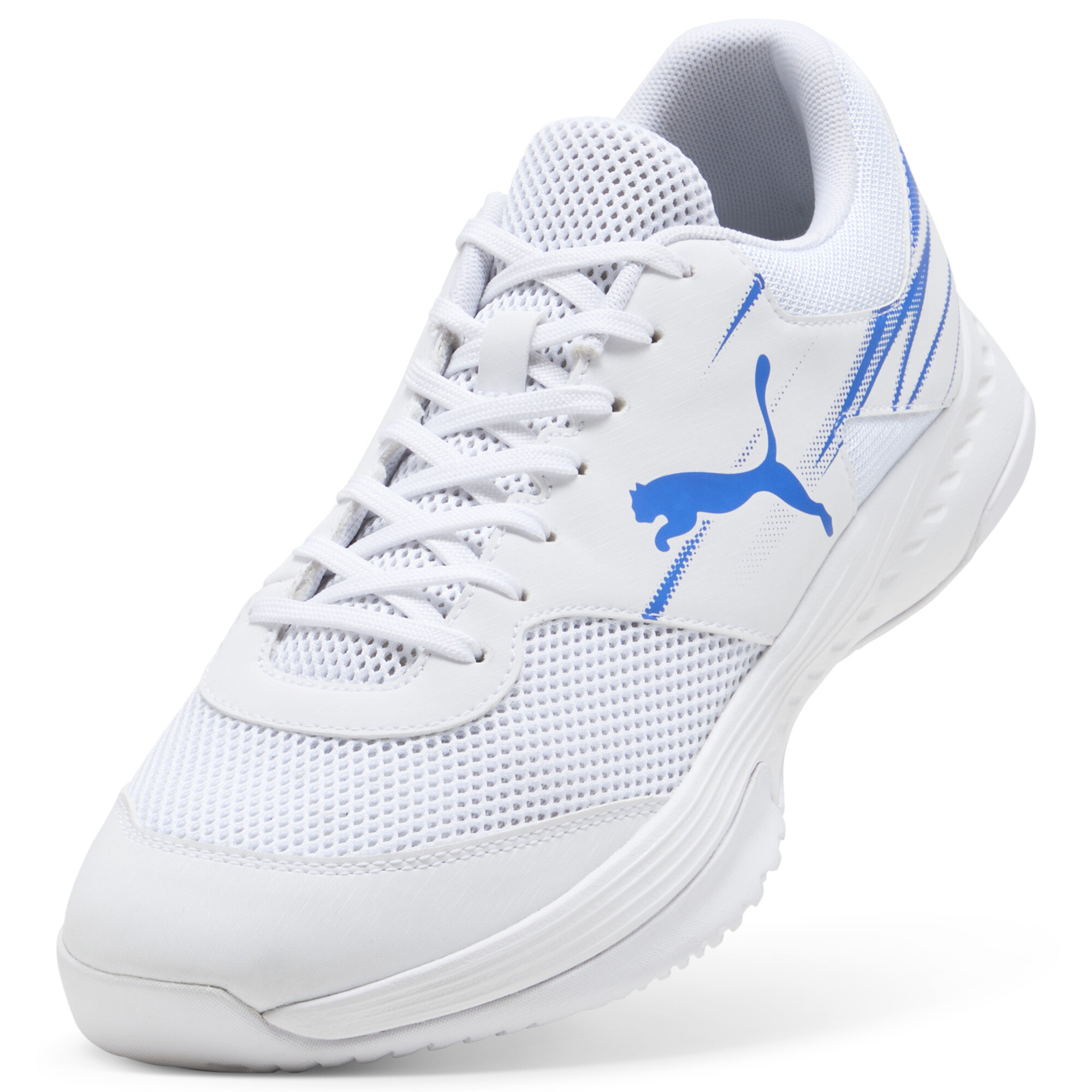 PUMA Varion II handbalschoenen, Blauw/Wit, Maat 36 thumbnail 2