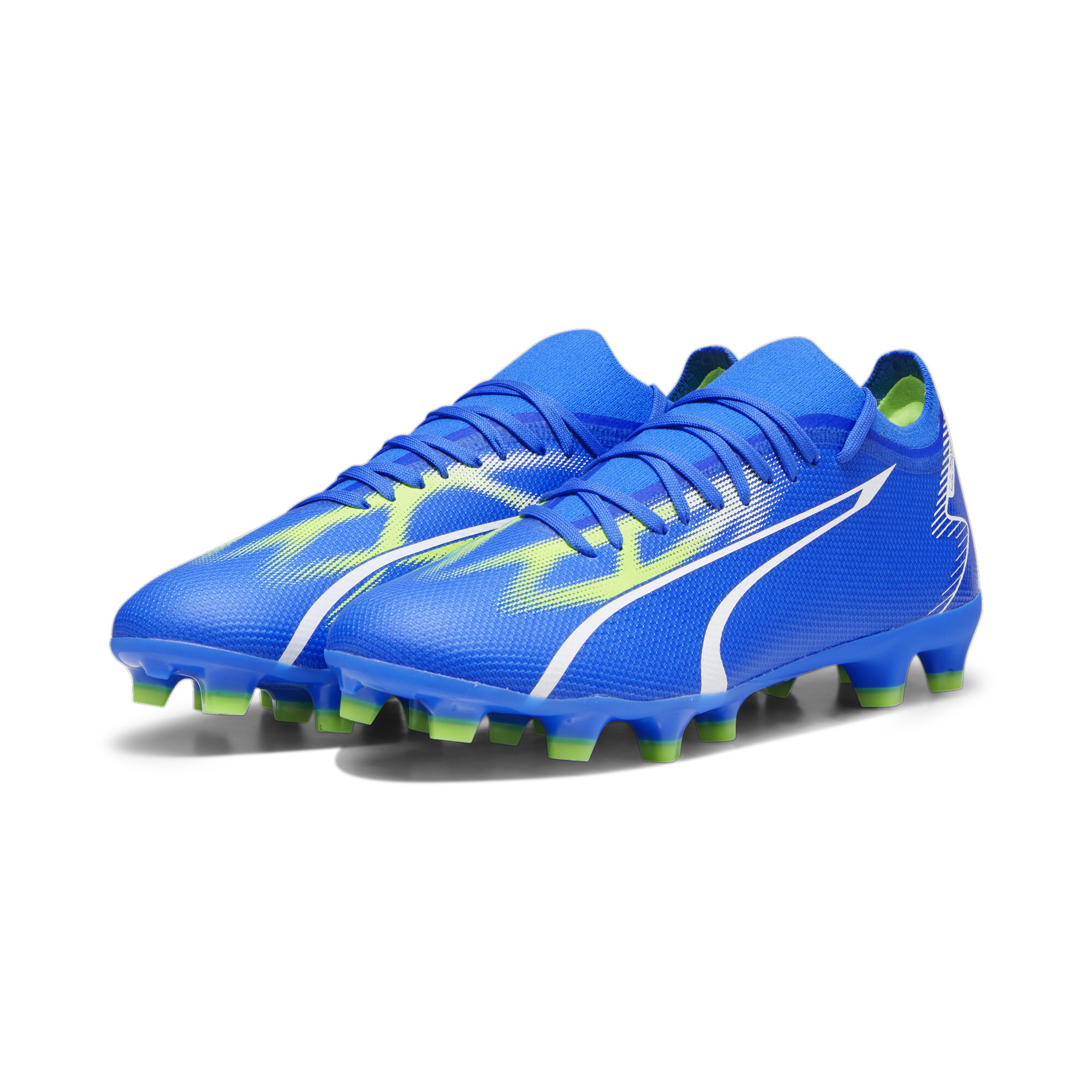 Men's PUMA ULTRA MATCH FG/AG Football Boots In Blue, Size EU 44.5