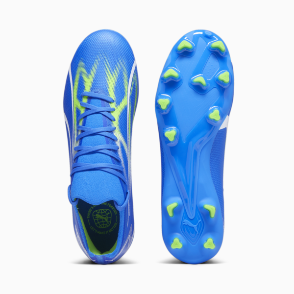 ULTRA MATCH FG/AG Football Boots Unisex, Ultra Blue-PUMA White-Pro Green, large-ZAF