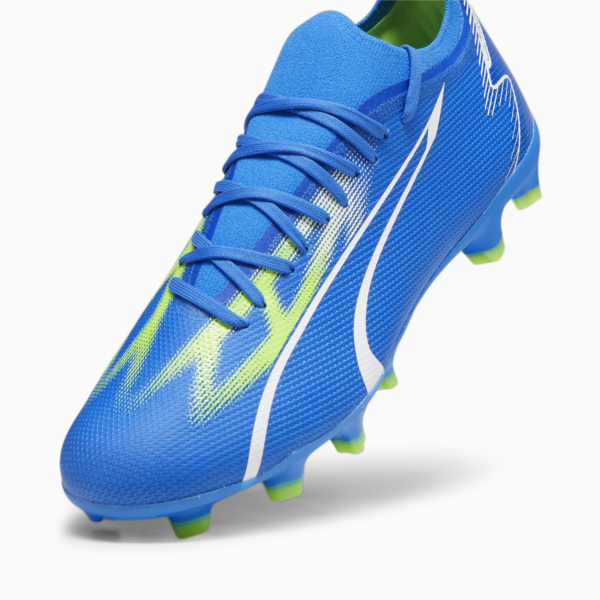 ULTRA MATCH FG/AG Football Boots Unisex, Ultra Blue-PUMA White-Pro Green, large-ZAF