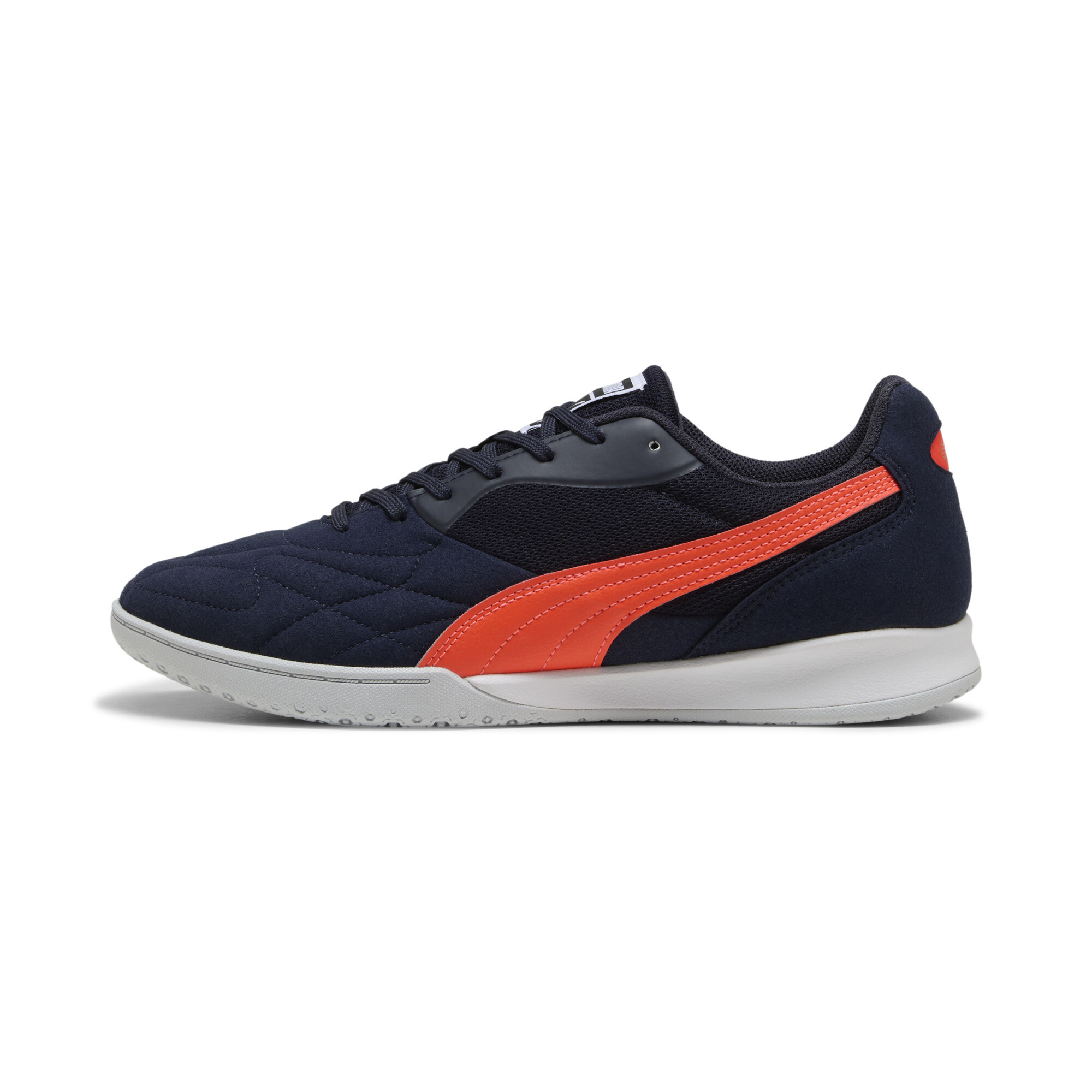 Puma KING TOP IT Fußballschuhe | Navy/Glowing Red/Silver Mist | Größe: 40.5