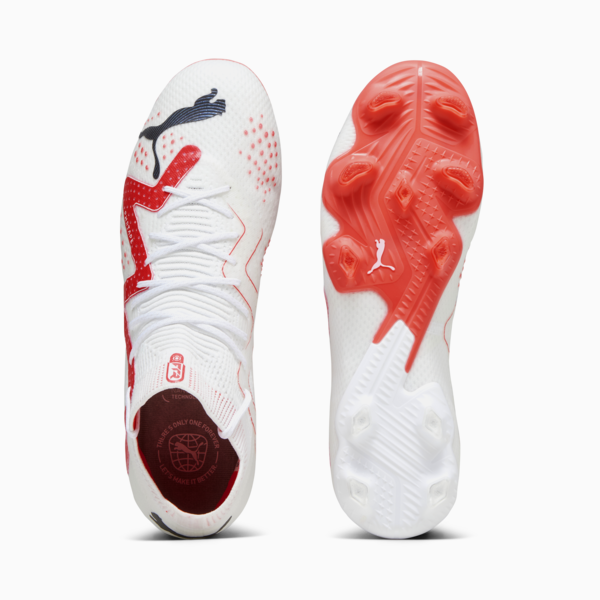 FUTURE ULTIMATE FG/AG Men's Football Boots, PUMA White-PUMA Black-Fire Orchid, large-ZAF