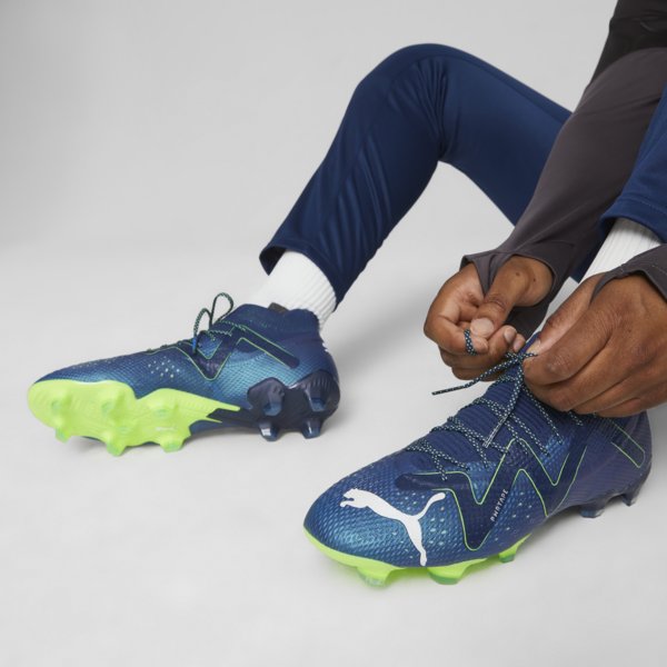 FUTURE ULTIMATE FG/AG Men's Football Boots, Persian Blue-PUMA White-Pro Green, large-ZAF