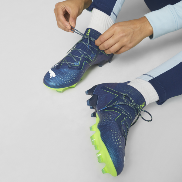 Botines  FUTURE ULTIMATE FG/AG para mujer, Persian Blue-PUMA White-Pro Green, large-ARG