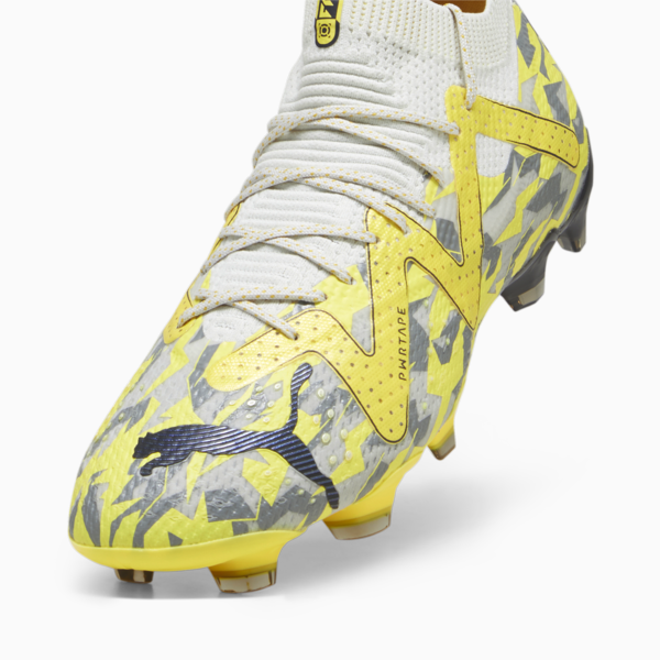 Botines  FUTURE ULTIMATE FG/AG para mujer, Sedate Gray-Asphalt-Yellow Blaze, large-ARG
