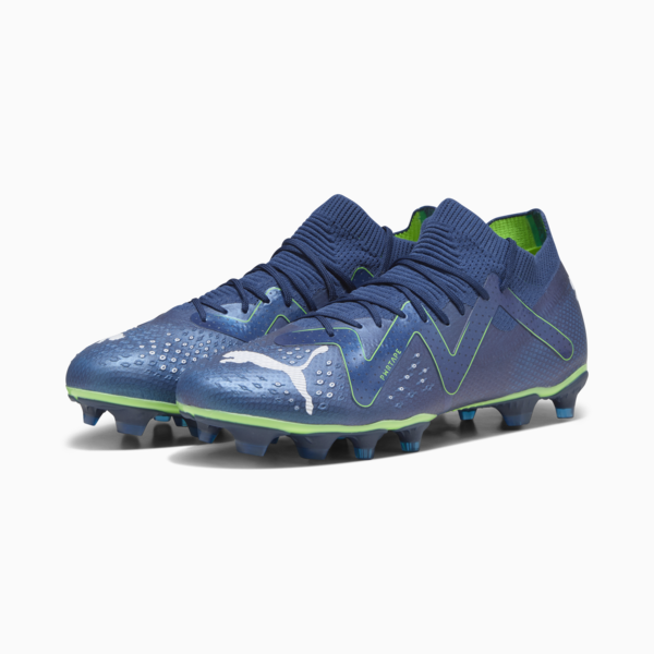 FUTURE PRO FG/AG Men's Football Boots, Persian Blue-PUMA White-Pro Green, large-ZAF