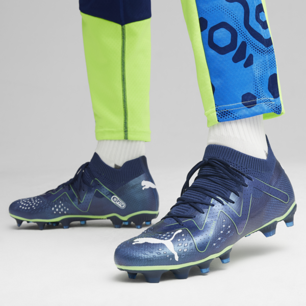 FUTURE PRO FG/AG Men's Football Boots, Persian Blue-PUMA White-Pro Green, large-ZAF