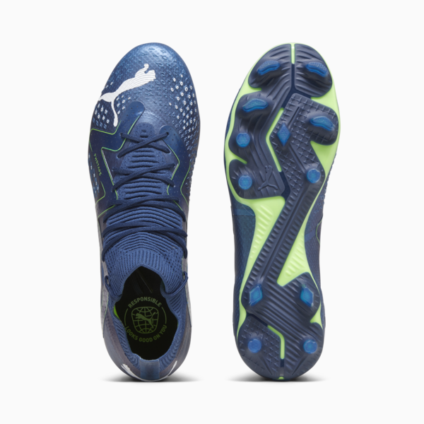 FUTURE PRO FG/AG Men's Football Boots, Persian Blue-PUMA White-Pro Green, large-ZAF