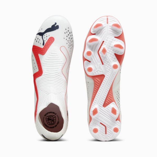 FUTURE MATCH+ LL FG/AG Men's Football Boots, PUMA White-PUMA Black-Fire Orchid, large-ZAF