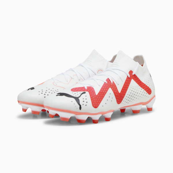 FUTURE MATCH FG/AG Women's Football Boots, PUMA White-PUMA Black-Fire Orchid, large-ZAF