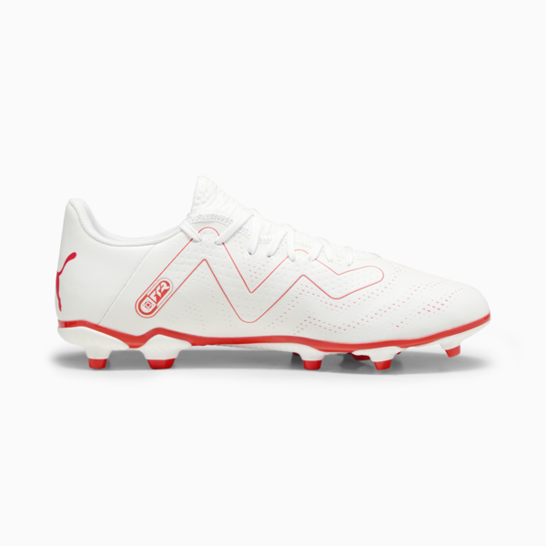 FUTURE PLAY FG/AG Men's Football Boots, PUMA White-Fire Orchid, large-ZAF