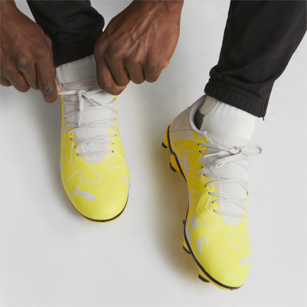 FUTURE PLAY FG/AG Men's Football Boots, Sedate Gray-Asphalt-Yellow Blaze, large-ZAF