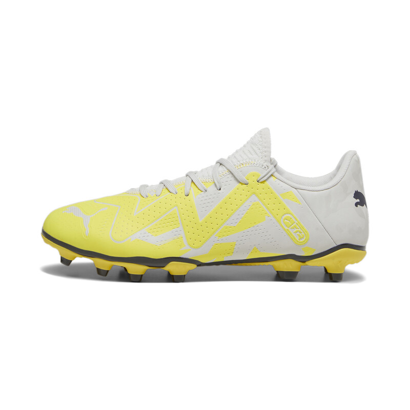 

Men's PUMA FUTURE PLAY FG/AG Football Boots, Black/gray/yellow