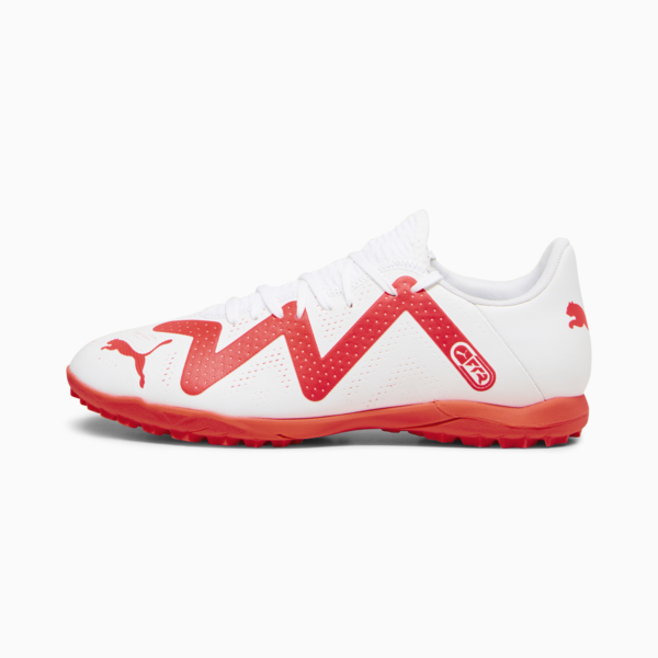 FUTURE PLAY TT Men's Football Boots, PUMA White-Fire Orchid, large-ZAF