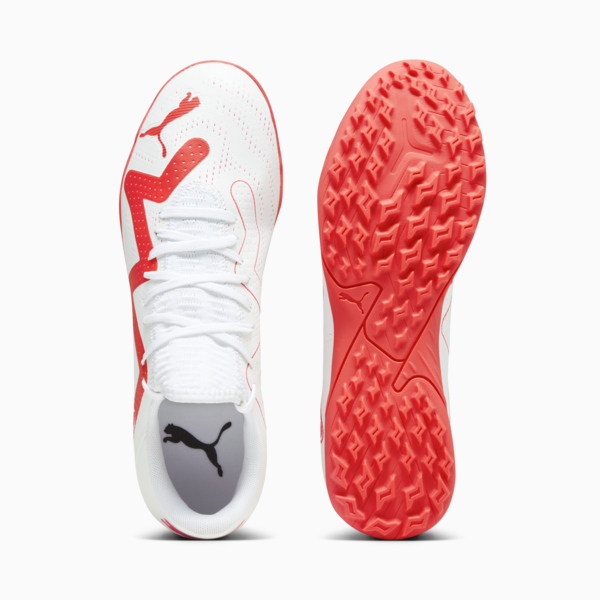 FUTURE PLAY TT Men's Football Boots, PUMA White-Fire Orchid, large-ZAF