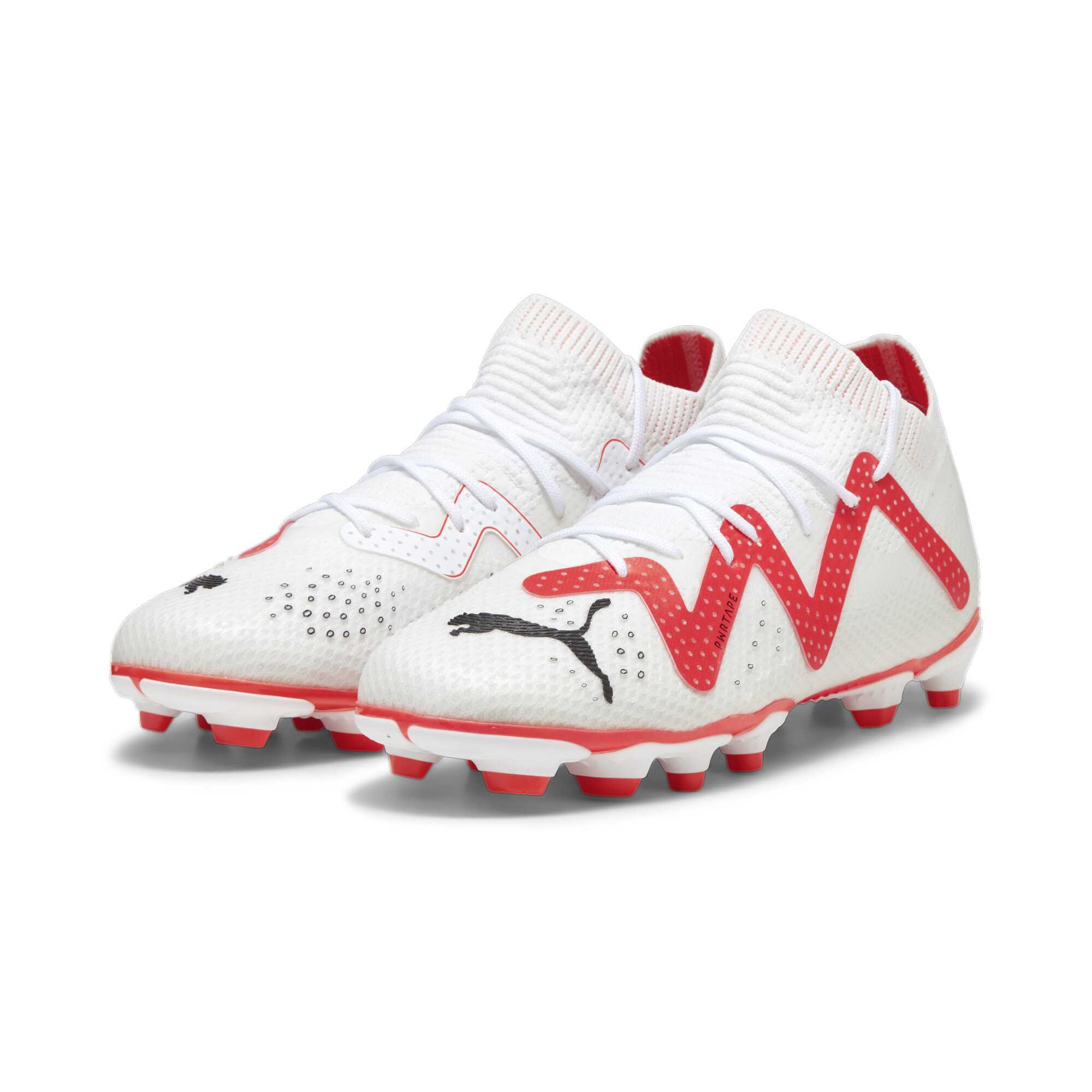 Puma FUTURE PRO FG/AG Youth Football Boots, White, Size 32.5, Shoes