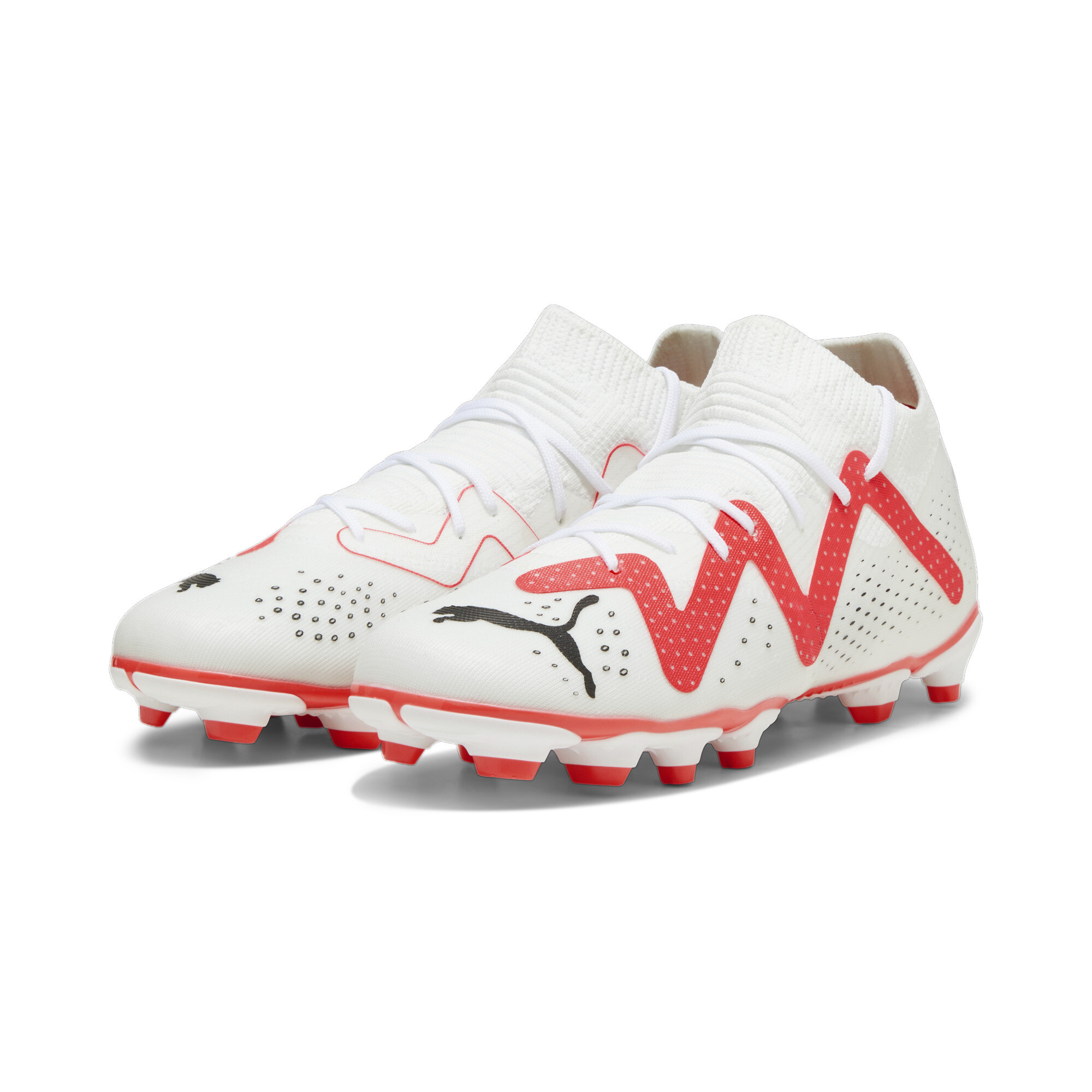 Puma FUTURE MATCH FG/AG Youth Football Boots, White, Size 38, Shoes