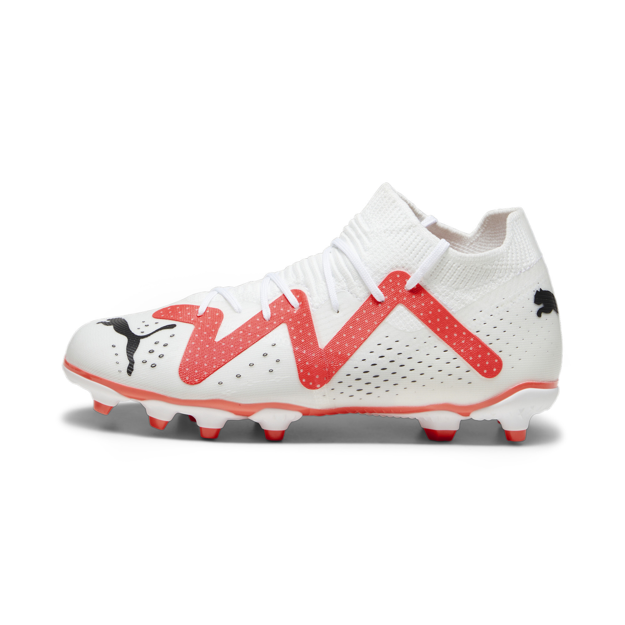 Puma FUTURE MATCH FG/AG Fußballschuhe Teenager Für Für Kinder | White/Black/Fire Orchid | Größe: 29