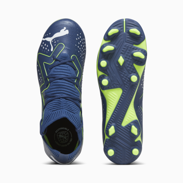 FUTURE MATCH FG/AG Youth Football Boots, Persian Blue-PUMA White-Pro Green, large-ZAF