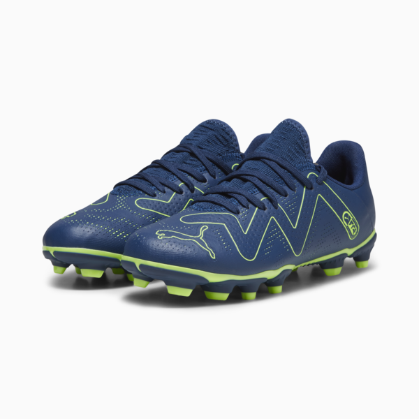 FUTURE PLAY FG/AG Youth Football Boots, Persian Blue-Pro Green, large-ZAF