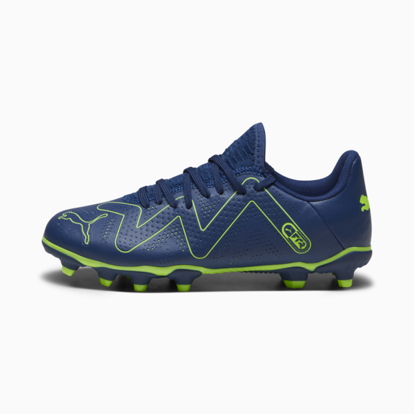 FUTURE PLAY FG/AG Youth Football Boots, Persian Blue-Pro Green, large-ZAF