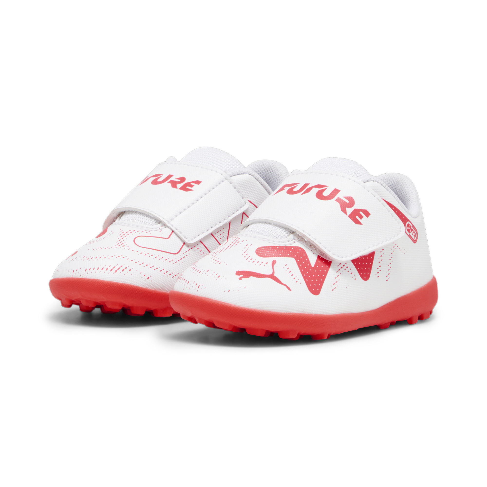 Kids' PUMA FUTURE PLAY TT Toddlers' Football Boots In White, Size EU 23