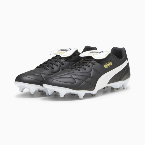 KING TOP MxSG Football Boots Unisex, PUMA Black-PUMA White-PUMA Gold, large-ZAF