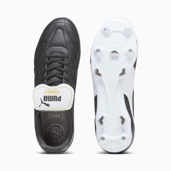 KING TOP MxSG Football Boots Unisex, PUMA Black-PUMA White-PUMA Gold, large-ZAF